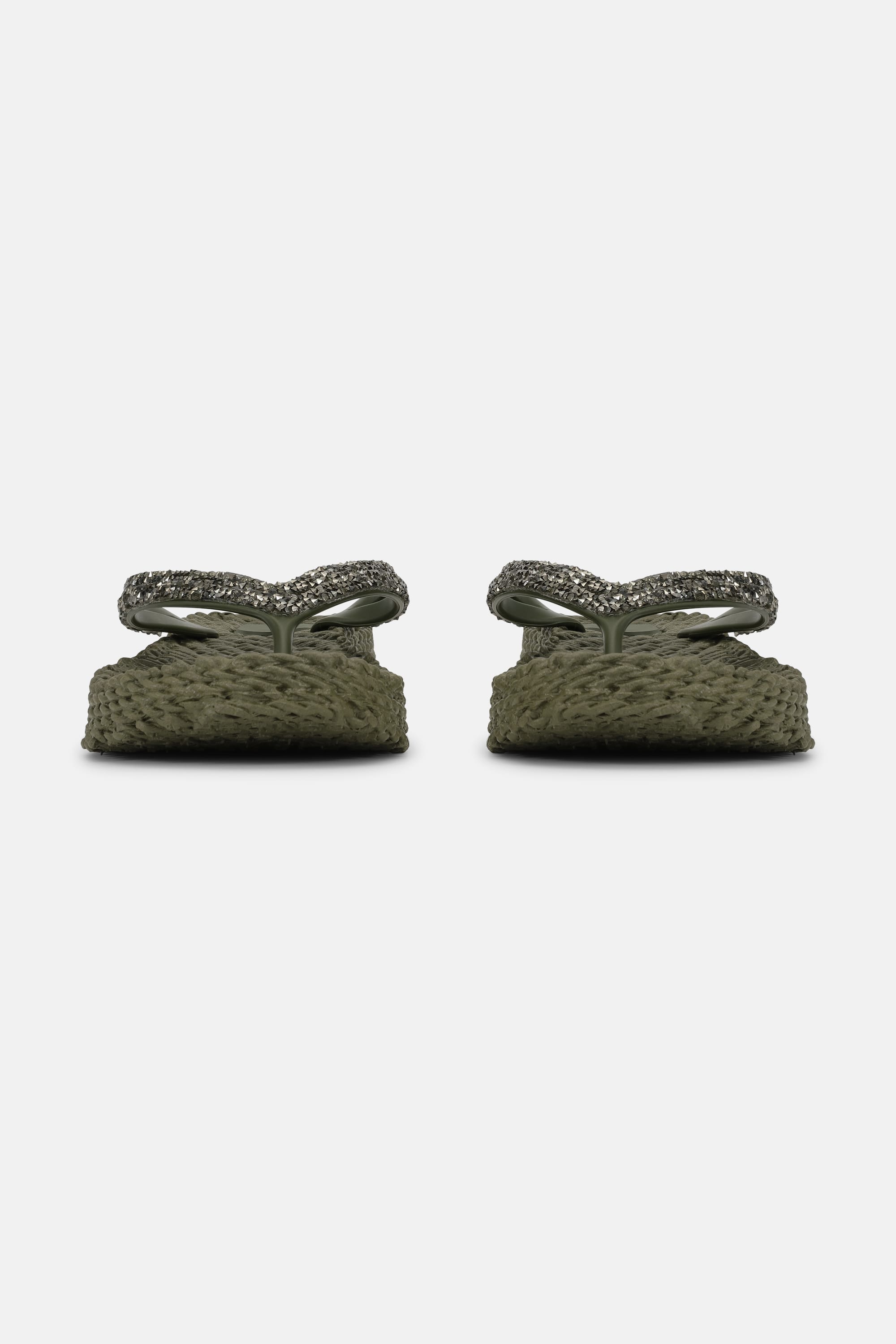 Platform Flip-flops Glittersten - Army